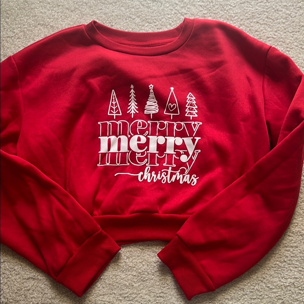 Red Merry Christmas Sweatshirt